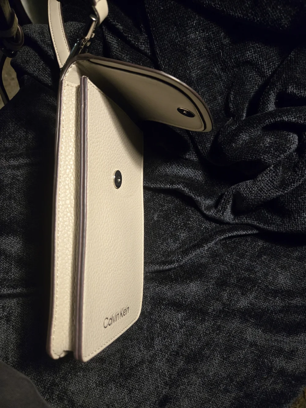 Calvin Klein Beige Crossbody Phone Pouch - Picture 3 of 9